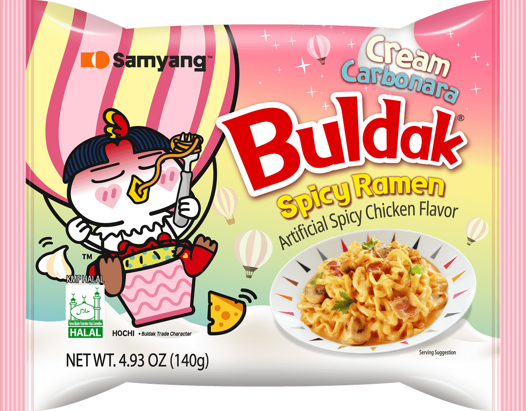 BULDAK CREAM CARBONARA (KOREAN NOODLE)