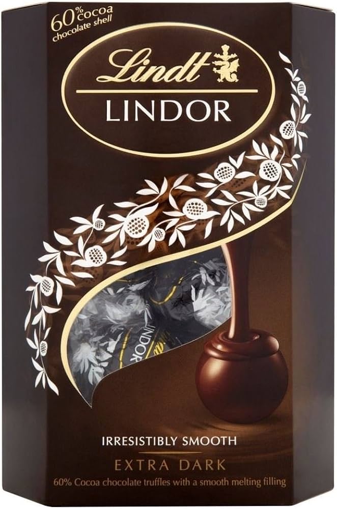 Lindt Lindor Extra Dark ChocolateTruffles - 60% Cocoa (200g)