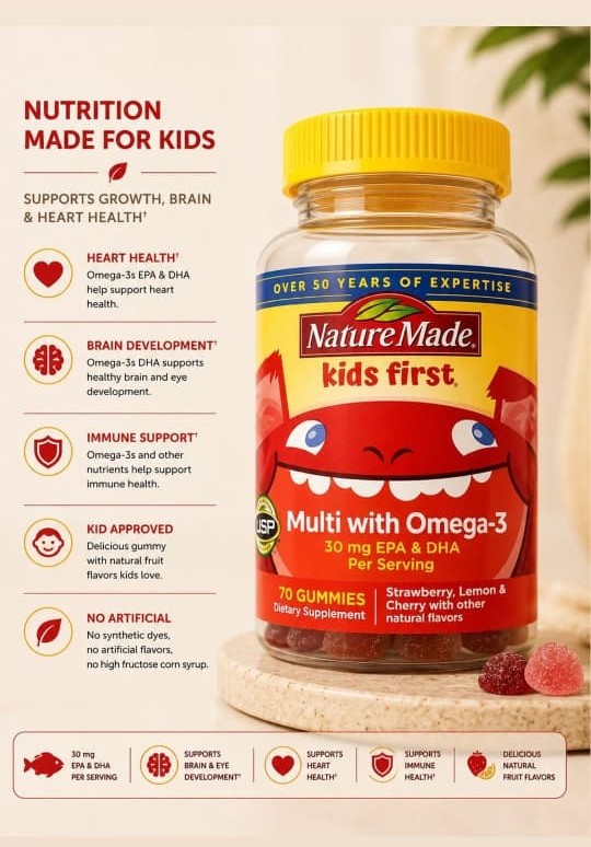 KIDS FIRST MULTIVITAMINES BY NATURE MADE