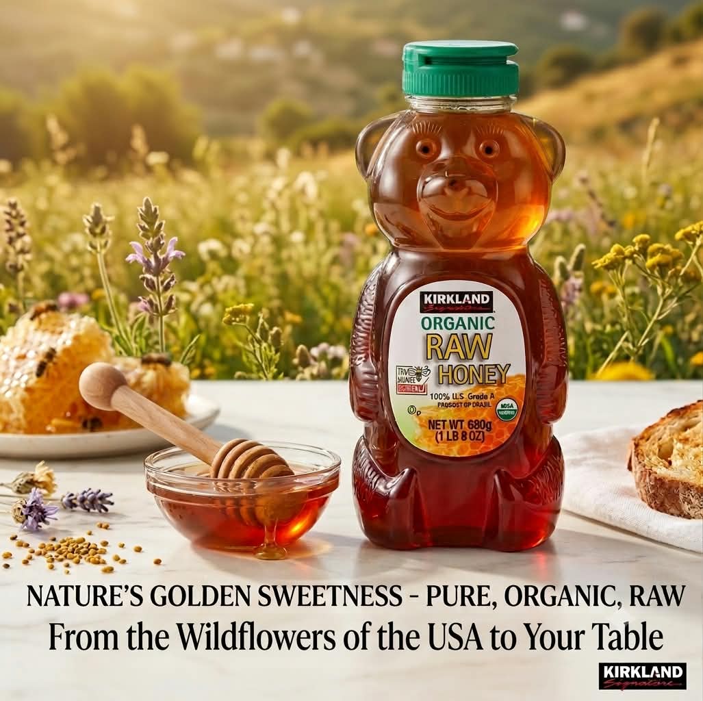 Kirkland Signature Organic Raw Honey 680g