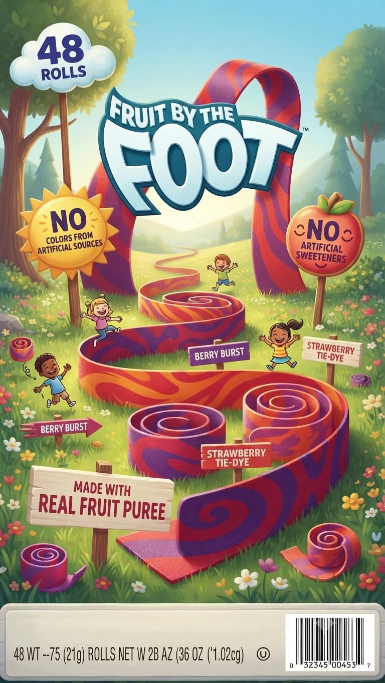 Fruit by the foot pieces